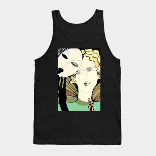 art deco glamour mask Tank Top